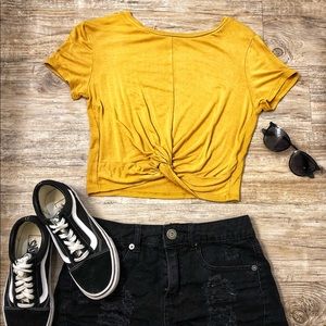 Yellow Crop Top